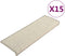 vidaXL - Trapmatten - zelfklevend - 15 - st - 65x21x4 - cm - zilverkleurig