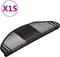 vidaXL - Trapmatten - zelfklevend - 15 - st - 65x21x4 - cm - zwart - en - grijs