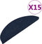 vidaXL - Trapmatten - zelfklevend - 15 - st - 65x22,5x3,5 - cm - blauw