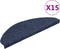 vidaXL - Trapmatten - zelfklevend - 15 - st - 65x22,5x3,5 - cm - blauw
