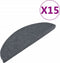 vidaXL - Trapmatten - zelfklevend - 15 - st - 65x22,5x3,5 - cm - grijs