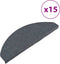 vidaXL - Trapmatten - zelfklevend - 15 - st - 65x22,5x3,5 - cm - grijs