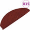 vidaXL - Trapmatten - zelfklevend - 15 - st - 65x22,5x3,5 - cm - rood