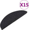 vidaXL - Trapmatten - zelfklevend - 15 - st - 65x22,5x3,5 - cm - antraciet