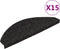 vidaXL - Trapmatten - zelfklevend - 15 - st - 65x22,5x3,5 - cm - antraciet