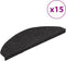 vidaXL - Trapmatten - zelfklevend - 15 - st - 65x22,5x3,5 - cm - zwart