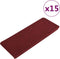 vidaXL - Trapmatten - zelfklevend - 15 - st - 65x24,5x3,5 - cm - rood