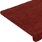 vidaXL - Trapmatten - zelfklevend - 15 - st - 65x24,5x3,5 - cm - rood