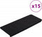 vidaXL - Trapmatten - zelfklevend - 15 - st - 65x24,5x3,5 - cm - zwart