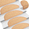 vidaXL - Trapmatten - zelfklevend - 15 - st - sisal-look - 56x17x3 - cm - sisalkleurig