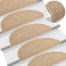 vidaXL - Trapmatten - zelfklevend - 15 - st - sisal-look - 56x17x3 - cm - zandkleurig