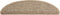 vidaXL - Trapmatten - zelfklevend - 15 - st - sisal-look - 56x17x3 - cm - donkerbeige