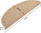 vidaXL - Trapmatten - zelfklevend - 15 - st - sisal-look - 56x17x3 - cm - zandkleurig