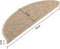 vidaXL - Trapmatten - zelfklevend - 15 - st - sisal-look - 56x17x3 - cm - donkerbeige