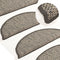 vidaXL - Trapmatten - zelfklevend - 15 - st - sisal-look - 56x17x3 - cm - crèmekleurig