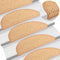 vidaXL - Trapmatten - zelfklevend - 15 - st - sisal-look - 56x17x3 - cm - donkerbeige