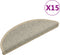 vidaXL - Trapmatten - zelfklevend - 15 - st - sisal-look - 56x17x3 - cm - grijs