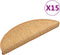 vidaXL - Trapmatten - zelfklevend - 15 - st - sisal-look - 56x17x3 - cm - sisalkleurig