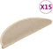 vidaXL - Trapmatten - zelfklevend - 15 - st - sisal-look - 56x17x3 - cm - crèmekleurig
