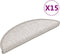 vidaXL - Trapmatten - zelfklevend - 15 - st - sisal-look - 56x17x3 - cm - beige