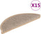 vidaXL - Trapmatten - zelfklevend - 15 - st - sisal-look - 56x17x3 - cm - lichtbeige