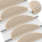 vidaXL - Trapmatten - zelfklevend - 15 - st - sisal-look - 56x17x3 - cm - crèmekleurig