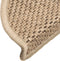 vidaXL - Trapmatten - zelfklevend - 15 - st - sisal-look - 56x17x3 - cm - zandkleurig