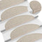 vidaXL - Trapmatten - zelfklevend - 15 - st - sisal-look - 56x17x3cm - zilverkleurig