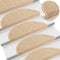 vidaXL - Trapmatten - zelfklevend - 15 - st - sisal-look - 56x17x3cm - zilverkleurig