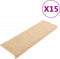 vidaXL - Trapmatten - zelfklevend - 15 - st - sisal-look - 65x21x4 - cm - lichtbeige
