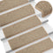 vidaXL - Trapmatten - zelfklevend - 15 - st - sisal-look - 65x21x4 - cm - donkerbeige