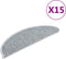 vidaXL - Trapmatten - zelfklevend - 15 - st - sisal-look - 65x21x4 - cm - blauw