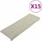 vidaXL - Trapmatten - zelfklevend - 15 - st - sisal-look - 65x21x4 - cm - groen