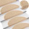 vidaXL - Trapmatten - zelfklevend - 15 - st - sisal-look - 65x21x4 - cm - lichtbeige