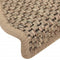 vidaXL - Trapmatten - zelfklevend - 15 - st - sisal-look - 65x21x4 - cm - donkerbeige