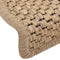 vidaXL - Trapmatten - zelfklevend - 15 - st - sisal-look - 65x21x4 - cm - zandkleurig