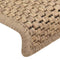 vidaXL - Trapmatten - zelfklevend - 15 - st - sisal-look - 65x21x4 - cm - zandkleurig