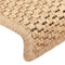 vidaXL - Trapmatten - zelfklevend - 15 - st - sisal-look - 65x21x4 - cm - lichtbeige