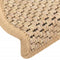 vidaXL - Trapmatten - zelfklevend - 15 - st - sisal-look - 65x21x4 - cm - lichtbeige
