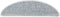 vidaXL - Trapmatten - zelfklevend - 15 - st - sisal-look - 65x21x4 - cm - blauw