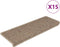 vidaXL - Trapmatten - zelfklevend - 15 - st - sisal-look - 65x21x4 - cm - zandkleurig