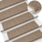 vidaXL - Trapmatten - zelfklevend - 15 - st - sisal-look - 65x21x4 - cm - zandkleurig