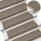 vidaXL - Trapmatten - zelfklevend - 15 - st - sisal-look - 65x21x4 - cm - donkerbeige