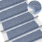 vidaXL - Trapmatten - zelfklevend - 15 - st - sisal-look - 65x21x4 - cm - blauw