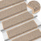 vidaXL - Trapmatten - zelfklevend - 15 - st - sisal-look - 65x21x4 - cm - lichtbeige