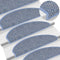 vidaXL - Trapmatten - zelfklevend - 15 - st - sisal-look - 65x21x4 - cm - blauw