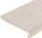 vidaXL - Trapmatten - zelfklevend - 15 - st - sisal-look - 65x21x4 - cm - crèmekleurig