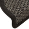 vidaXL - Trapmatten - zelfklevend - 15st - sisal-look - 56x17x3cm - antracietkleur