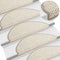 vidaXL - Trapmatten - zelfklevend - 15st - sisal-look - 56x17x3cm - antracietkleur
