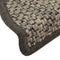 vidaXL - Trapmatten - zelfklevend - 15st - sisal-look - 65x21x4cm - antracietkleur